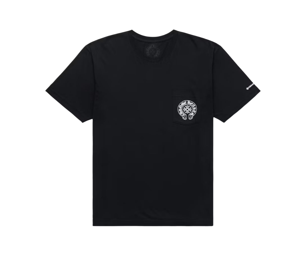 Chrome Hearts Horse Shoe Logo Pocket Black Tee