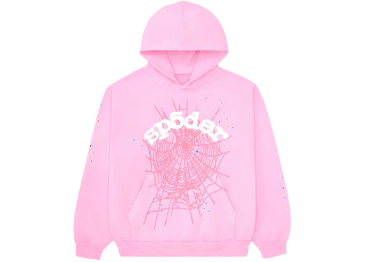 Sp5der OG Web Hoodie 'Pink"