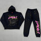 Sp5der P*nk Tracksuit Set